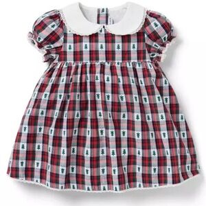 JANIE AND JACK THE HOLIDAY TARTAN BABY DRESS *NWT